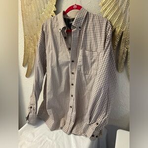Panhandle western wear, long sleeve button up made in Texas size XL cotton
